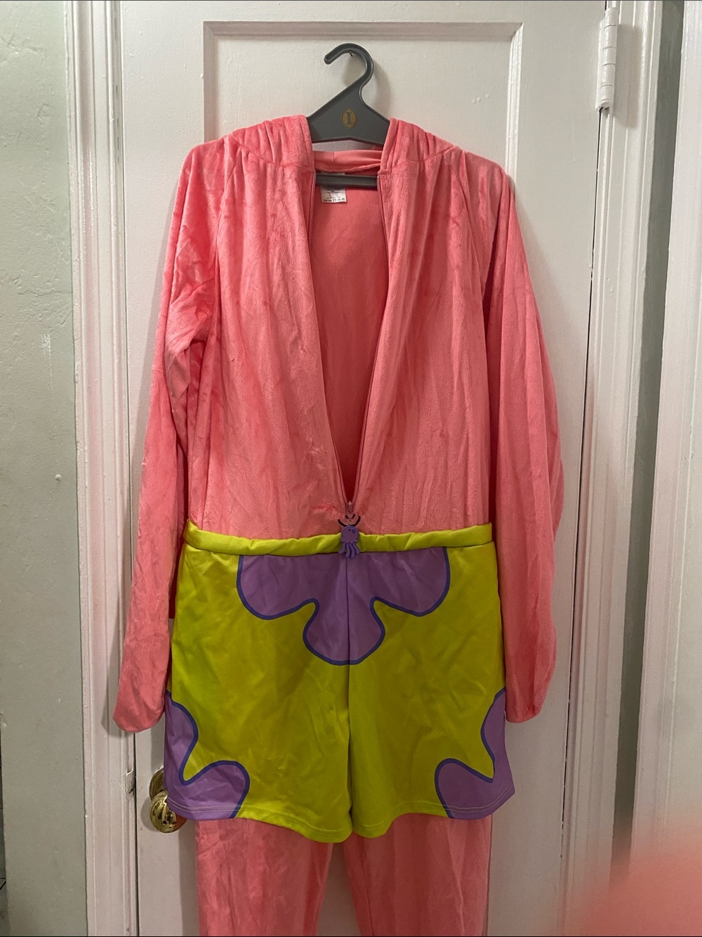 Patrick Star Jumpsuit Adult/Teen XL Costume Spirit Halloween SpongeBob - Picture 6 of 16